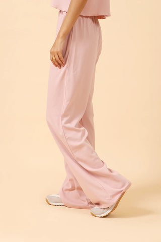 RIBBED FLARED TROUSERS