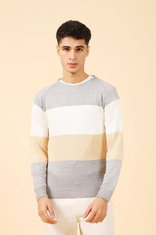 COLOR BLOCKING SWEATER