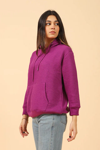TEXTURED OVERSIZED HOODIE
